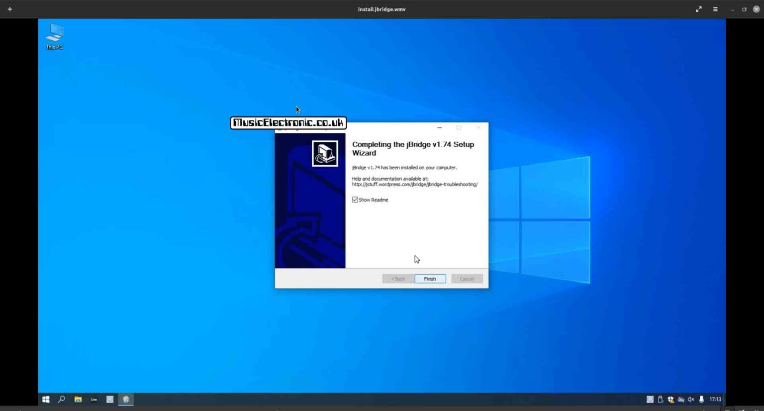 Using 32-bit VSTs installing jBridger